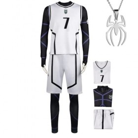Anime Cosplay Vêtements BLUELOCK Costumes Unisexe Adulte Mascarade Danse Soirée Tenue De Sport Avec Accessoire Collier Convie