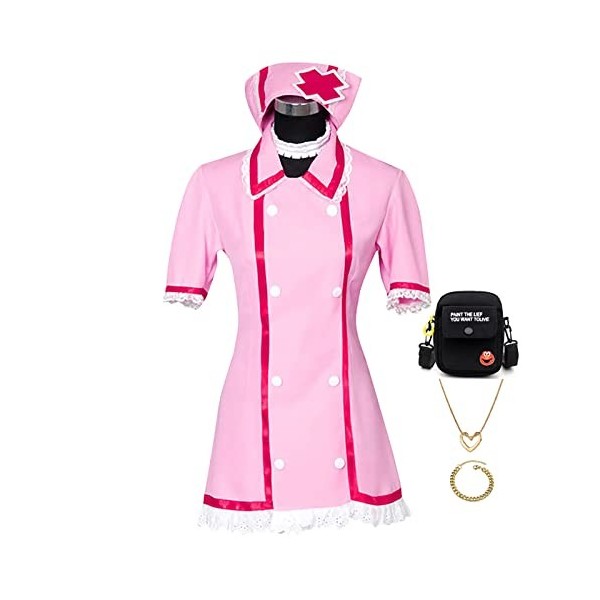 Anime Hatsune Miku Cosplay Vêtements Costume Avec Des Accessoires De Sac Mascarade Danse Soirée Uniforme Tenue DInfirmière C