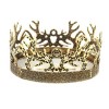 nihngvjm Couronne Antlers Roi médiéval déguisement Accessoire de déguisement dhalloween for Bal de Promo fête danniversaire