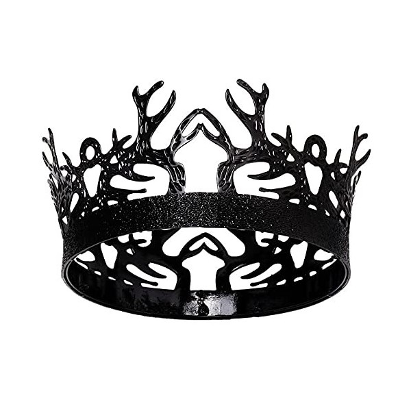 nihngvjm Couronne Antlers Roi médiéval déguisement Accessoire de déguisement dhalloween for Bal de Promo fête danniversaire