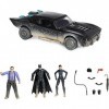 dc comics Lt. Gordon, Coffret Contenant 2 Figurines articulées Exclusives de 10 cm et Un véhicule Voiture de Police, Pièces à