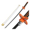 CClz Couteau Arme À Épée En Bois de Bois Cos Anime Anime Samurai Ninja Sword Katana Arme Accessoires Avec Fourreau, Blade de 