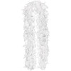 amscan 250542.08 Accessoire Boa Plume pour Costume Party en Fibre Synthétique Blanc