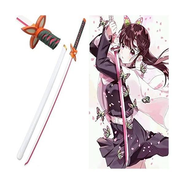 GALLIN Kochou Kanae Cosplay Épée Japonais Anime Katana Bois Épée Demon Slayer Halloween Fête À Thème Enfants Cadeaux/Accessoi