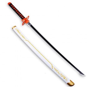 Uvency Anime Cosplay Katana Cos Bambou En Bois Épée Slayer Lame Avec Fourreau, Arme Accessoire Cosplay Prop Jouet, Halloween 