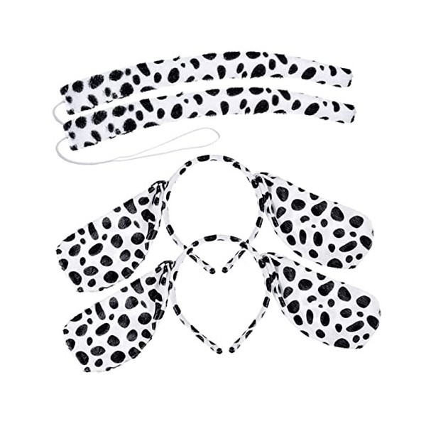 Dalmatiens Bandeau Enfants Kits Enfants Bandeau Oreille Bandeau 8 Pcs Oreilles Bandeau Chien Oreille Bandeau Dalmatien Bandea