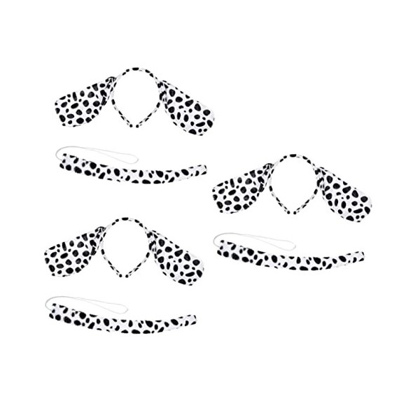 Dalmatiens Bandeau Enfants Kits Enfants Bandeau Oreille Bandeau 8 Pcs Oreilles Bandeau Chien Oreille Bandeau Dalmatien Bandea