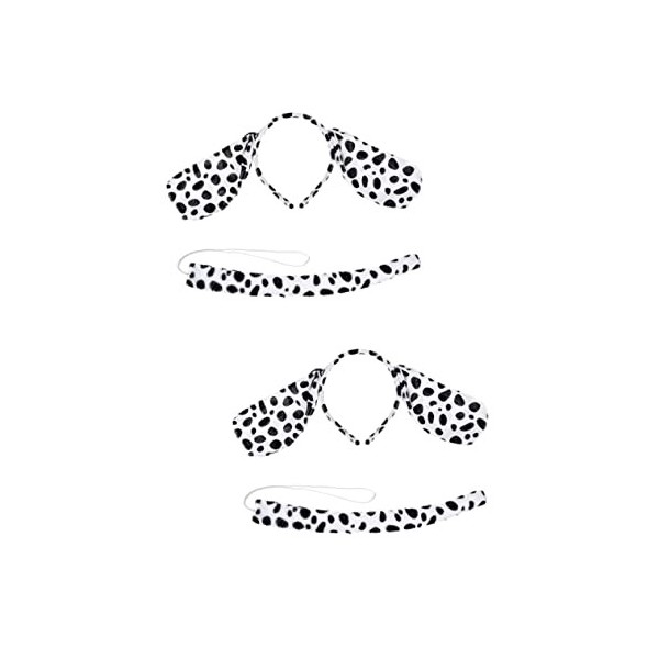 Dalmatiens Bandeau Enfants Kits Enfants Bandeau Oreille Bandeau 8 Pcs Oreilles Bandeau Chien Oreille Bandeau Dalmatien Bandea