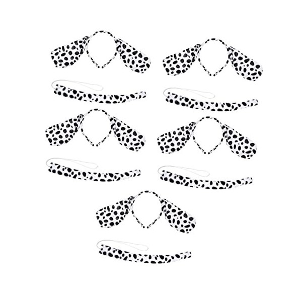 Dalmatiens Bandeau Enfants Kits Enfants Bandeau Oreille Bandeau 8 Pcs Oreilles Bandeau Chien Oreille Bandeau Dalmatien Bandea