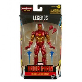 Hasbro Marvel Legends Series, figurine Modular Iron Man de 15 cm, design et articulations premium, 4 accessoires et pièce Bui