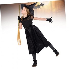 Didiseaon Jupe De Sorcière 3 Ensembles L Costume Fille Ceinture Robe Pour Tenue Sorcière Enfants Filles Mascarade Vêtements A