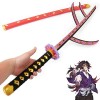 WWMM Demon Slayer Anime Épée, Kokushibou Cosplay Katana, Cadeaux pour Fans DAnime, Halloween Accessoires De Jeux De RôLe, Ob