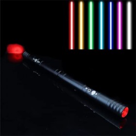 WCZZH Sabre Laser en Métal Rvb 2 en 1, épées Laser Jouets pour Enfants, Duel Adulte FX Charge Sabre Laser Connectable Sabre L
