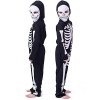 Ukuding 5 Pcs Costumes Squelette Garçons Filles | 3D Squelette Halloween Fantaisie Costumes Combinaison Body - Accessoires de
