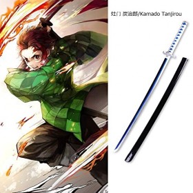 Uvency Anime Cosplay Katana Cos Bambou En Bois Épée Slayer Lame Avec Fourreau, Arme Accessoire Cosplay Prop Jouet, Halloween 