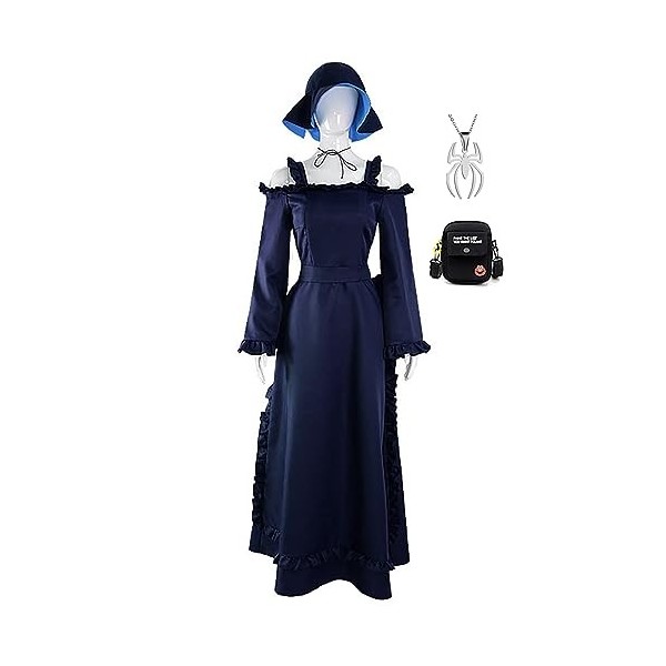 Anime Shinigami-Bocchan To Kuro Meido Cosplay Vêtements Robe Avec Collier Habillage De Fête De Carnaval Dhalloween Uniforme 