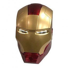 AOKLEY Iron Man Casque Superheros Wearable Masque Headcowl Halloween Carnaval Cosplay Costume Casques Mascarade Déguisement M
