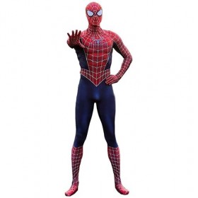 DETMOL Déguisement Costume Spiderman Garçons Super-héros, Unisexe Adultes des Gamins Déguisements Combinaison Le Maillot De C