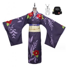 Anime Demon Slayer Tamayo Cosplay Vêtements Avec Collier Mascarade Danse Soirée Ensemble Kimonos Habillage De Fête De Carnava
