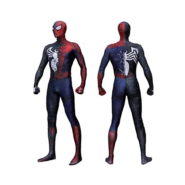 JHOLAR Combinaison Spiderman Enfant Body Cosplay Venin Tenues Collants Pour Enfants Dhalloween Grenouillères Noël Carnaval D