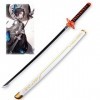 CClz Couteau En Bois, Épée Épée Anime Samouraï Ninja Épée Avec Fourreau, Jeu de Rôle Katana Épée Arme Accessoires Anime Ninja