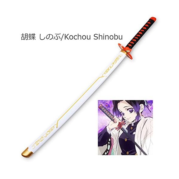 CClz Couteau En Bois, Épée Épée Anime Samouraï Ninja Épée Avec Fourreau, Jeu de Rôle Katana Épée Arme Accessoires Anime Ninja