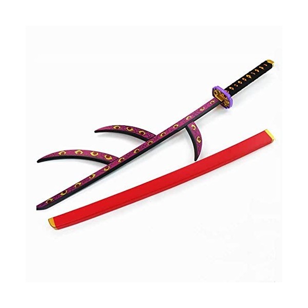 WANHUI Épée De Samouraï Blade en Bambou Épée Cosplay Demon Slayer Kokushibou Ninja Sword Sabre Anime Japonaise Accessoires de
