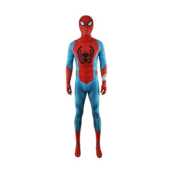 DETMOL Déguisement Costume Spiderman Garçons Super-héros, Unisexe Adultes des Gamins Déguisements Combinaison Le Maillot De C