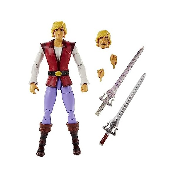 Les Maîtres De LUnivers Masterverse Prince Adam Figurine Articulée, 18 Cm, 30 Points D’Articulation, Accessoires Inclus, À C