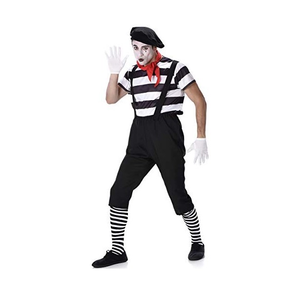 Generique - Déguisement mime Pantacourt Homme S