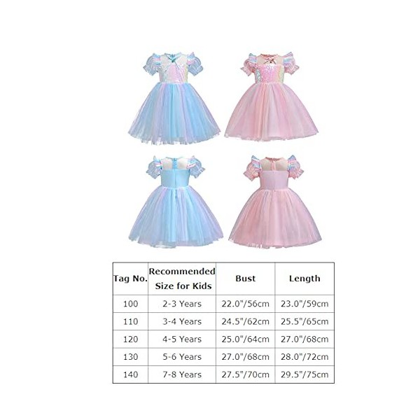 7 PCS Filles Elsa Costume avec Accessoires Princesse Dress Up Cosplay Glace Reine Des Neiges Déguisements Enfants Halloween F