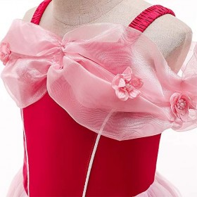 VIROYA Filles Cendrillon Robe Princesse Costume + Accessoires Ensemble Conte de Fées Cosplay Halloween Carnaval Costumes Noël