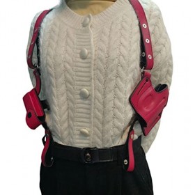 Faux Cuir Sword Strap Gun Flintlock Pistol Femmes Rose Tactique Dissimulé Pistolet Holster Sleeve Props pour Cosplay Costume 