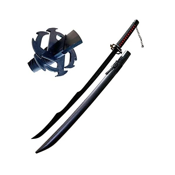 z&dw Enfants Cosplay Sword Jouet Kurosaki Ichigo Cosplay Katanas Lame épée Arme Accessoires Anime Ninja épée Jouets,Objets de