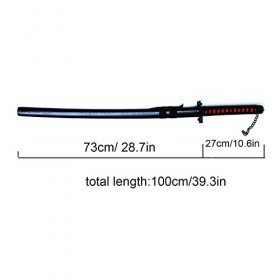 z&dw Anime Cosplay pour Kurosaki Ichigo en Bois Sword,Anime Arme Prop Jouets Modèle Épée,Fan dAnime, Accessoires de Cosplay 