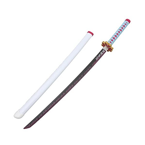 FQLY Anime Samouraï Épée Jouets pour Enfants Démon Slayer Katana 104cm Lame en Bois Accessoires De Cosplay Danime Japonaise 