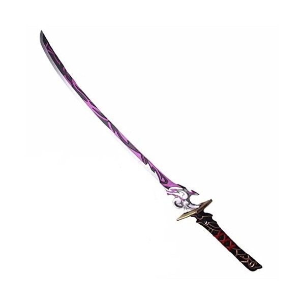 AGENCO Genshin Impact Cosplay Épée, Jeu Raiden Shogun Lame De Samouraï, PU Arme Couteau Modèle, pour Les Fans DAnime Cadeau 