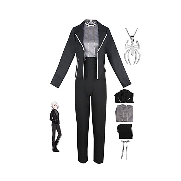 JOHLCR Anime Spy Classroom Cosplay Vêtements avec Accessoire Collier Supai Kyōshitsu Mascarade Danse Soirée Uniforme Habillag