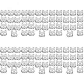 Toyvian 90 Pcs Masque Vierge De Pâte Vêtements De Bébé Cadeaux Pour Hommes Accessoires Pour Hommes Jouets Décor Pour Hommes M