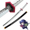 XFAK Katana en Bois Demon Slayer Épée De Samouraï Cos Tomioka Giyuu Épée DAnime Halloween Accessoires/Cadeau danniversaire/