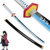 XFAK Katana en Bois Demon Slayer Épée De Samouraï Cos Tomioka Giyuu Épée DAnime Halloween Accessoires/Cadeau danniversaire/