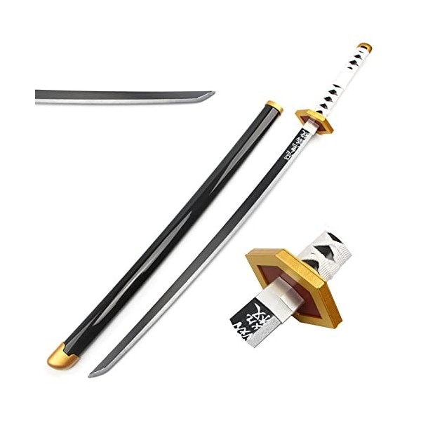 Uvency Slayer Cosplay Sabito Samurai Épée En Bois Épée Anime Épée 104Cm / 41 Pouces Slayer Épée En Bois Prop Couteau Jouet Ép