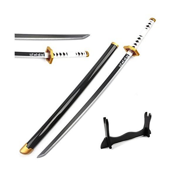 Uvency Slayer Cosplay Sabito Samurai Épée En Bois Épée Anime Épée 104Cm / 41 Pouces Slayer Épée En Bois Prop Couteau Jouet Ép