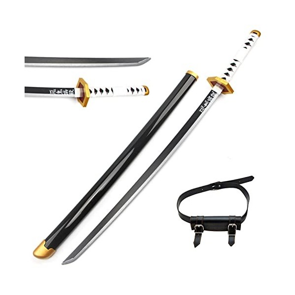 Uvency Slayer Cosplay Sabito Samurai Épée En Bois Épée Anime Épée 104Cm / 41 Pouces Slayer Épée En Bois Prop Couteau Jouet Ép