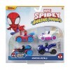 Pack de 4 Figurines en métal Spidey et Ses Amis extraordinaires de Marvel - Comprend Les Figurines de Spidey, Ghost-Spider, B