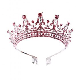 AVFORA Couronne de Cristal et diadème avec Peigne for Femmes mariée Accessoires de Cheveux de Mariage couronnes de mariée dia