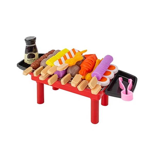 GIMOCOOL Ensemble Barbecue Dinette Enfant Jouet Cuisine Aliment Jouet Enfant Barbecue Jouet Aliment Cuisine Jouet Dinette Cui