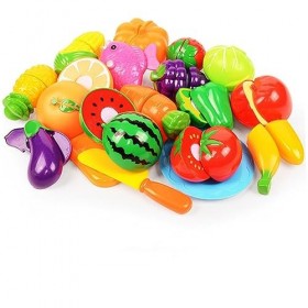 Jouets de coupe de nourriture pour enfants, jeu de nourriture, 18 pièces/ensemble, fruits et légumes, jouet de jeu, accessoir
