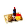 ISAKEN Jouets de Miniatures Alimentaires Boissons, Dinette Enfant Hamburger Jouet Aliment Cuisine, Chef Cuisine Enfant Alimen