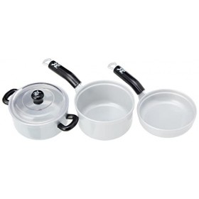 klein Theo 9435 Wmf Set de Trois Casseroles I Set de Cuisson et Accessoires de Cuisine pour Enfants de Haute Qualité I Jouet 